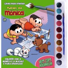 Imagem de Livro Para Pintar Com Aquarela - T. Mônica - Mônica E Magali