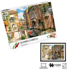 Imagem de Brinquedo Pedagógico Quebra Cabeça Gigante Veneza 1000 Peças