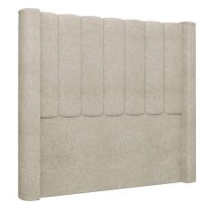 Imagem de Cabeceira Casal Cama Box 140cm Claire I02 Bouclê Bege Mpozenato