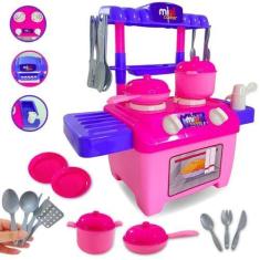 Imagem de Cozinha Infantil Completa Com Pia Fogão Forno E Utensílios - Europio
