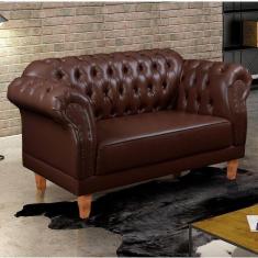 Imagem de Sofá 2 Lugares Chesterfield Clássico Duque Marrom