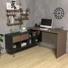 Imagem de Escrivaninha Artany Dubai com 1 Porta Basculante e 5 Nichos