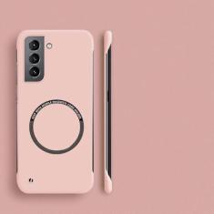 Imagem de Capa de telefone magnética sem moldura para PC rígido para Samsung Galaxy S23 S22 S21 S20 FE S10 NOTA 20 Ultra 10 Plus Capa fina fosca, rosa, para Nota 20 Ultra