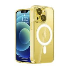 Imagem de Capa de carregamento magnético sem fio transparente para iphone 14 13 12 11 pro x xr xs max mini 7 8 plus capa de acrílico rígido, transparente, para iphone 14 pro