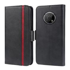 Imagem de FDCWTSH Compatível com Nokia G300 5G N1374DL capa carteira alça de pulso cordão e suporte de cartão flip de couro acessórios de celular capa de celular para NokiaG300 G 300 300G 2021 mulheres homens