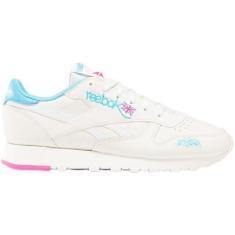 Imagem de Reebok Tênis feminino de couro clássico, Giz/alabastro/roxo dinâmico, 38