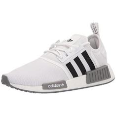 Imagem de adidas Originals Tênis masculino NMD_r1, Branco/Preto/Cinza, 5