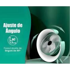 Imagem de Ventilador de Mesa Silencioso Portátil Colorido RGB Vento Fresco - fan