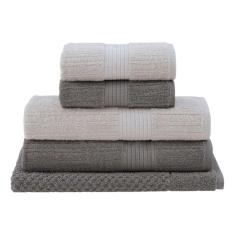 Imagem de Jogo Toalha De Banho 5 Peças Buddemeyer Fio Penteado Bege