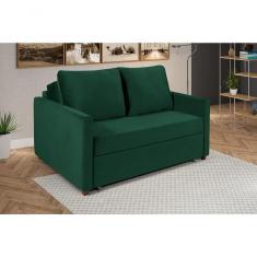 Imagem de Sofá Cama Hope Suede 2 Lugares Retrátil Confortável Império Verde 403