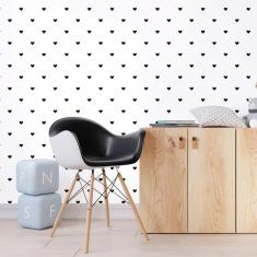 Imagem de Papel De Parede Adesivo Corações N012037 Rolo 0,58X3M