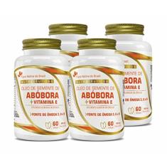 Imagem de Kit Com 4 Óleo de Semente de Abóbora 60 capsulas de 1000mg Flora Nativa do Brasil