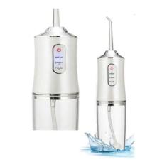 Imagem de Irrigador Elétrico Jato Água Oral Limpador Dentário Bucal Usb Branco -