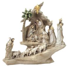 Imagem de Presépio De Natal Decorativo Enfeite Sagrada Família Gruta