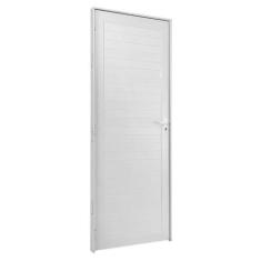 Imagem de Porta de Aluminio Lambril 210 Cm X 70 Cm Branco - Esquadrisul