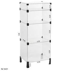 Imagem de Balcão de Atendimento Modulado em Vidro - 0,50 x 1,00 X 0,40