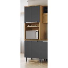 Imagem de Paneleiro 4 Portas Nicho Para Forno 100% Mdf New Porto Freij