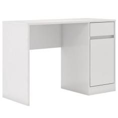 Imagem de Mesa Para Computador Escrivaninha Office 1 Porta 1Gaveta Morada D02 Branco - Mpozenato