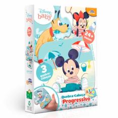 Imagem de Quebra-cabeça Progressivo - 2, 3 E 4 Peças - Disney Mickey - Toyster