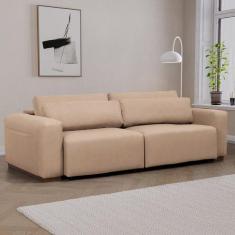 Imagem de Sof  Essence Retr til 4 Lugares 240cm Tecido Pet Friendly Cab