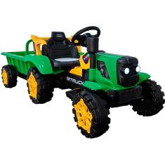 Imagem de Trator Eletrico Bang Toys Truck Power Type 12V Caçamba Verde