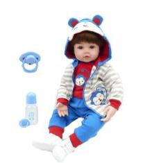 Imagem de Bebe Reborn Menino 48cm  Silicone  Realista  Baby Fashion