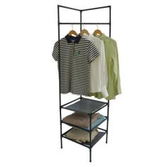 Imagem de Guarda Roupa Com Prateleiras Modular Prateleira Organizacao De Roupas