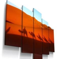 Imagem de Quadros Decorativos Deserto Camelos Dunas Sala Hall