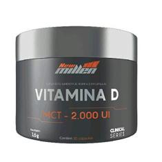 Imagem de vitamina d c/ mct 2.000ui, New Millen, pote 30 cápsulas