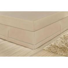 Imagem de Saia Para Cama Box Bia Casal King Cáqui