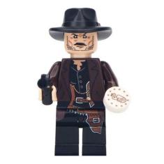 Imagem de Boneco Blocos De Montar Cowboy Clint Eastwood - Mega Block Toys