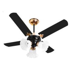 Imagem de Ventilador De Teto New Zeta 4 Pás De MDF Preto/Cobre 127v - Venti-Delt