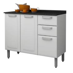 Imagem de Balcão Luce IG3G2 105 3 Portas 2 Gavetas Com Tampo Itatiaia