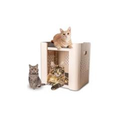 Imagem de Cama Caminha Duplex P/ Gatos Acolchoado Premium Pet Stand - Jel Plast,