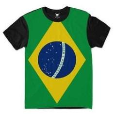 Imagem de Camiseta Bandeira Do Brasil Ordem E Progresso Prátia Amada