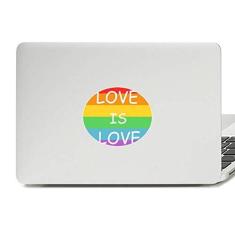 Imagem de Arco-íris Gay LGBT Adesivo de vinil com emblema de lésbica transgênero lGBT Decalque para notebook