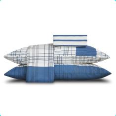 Imagem de Jogo De Cama Queen Duplo 4 Peças Masoala 140 Fios Realce