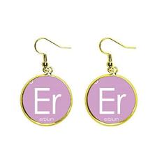 Imagem de Brincos femininos com pingente de orelha com pingente de elefantes de química