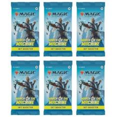 Imagem de 6 Packs MTG Set Booster Pack Lot MTG March of The Machine