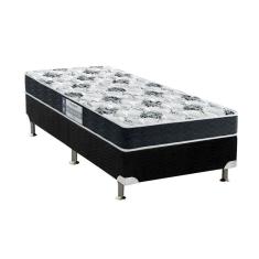 Imagem de Cama Box Casal: Colchão Espuma Probel D28 Prodormir Advanced + Base Crc Suede Gray(138X188)