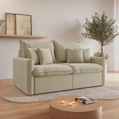 Imagem de Sofá Cama Retrátil e Reclinável 180cm Colibri Cabecasa Madeiramadeira