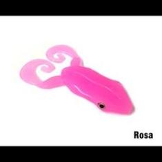 Imagem de Isca Artificial Monster 3x Tail Frog Rosa 4un