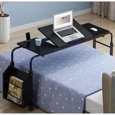 Imagem de SilteD Mesa de cabeceira médica portátil, mesa de cama ajustável, mesa de computador móvel com rodinhas, mesa de laptop, escalável, cuidados simples