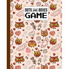 Imagem de Dots And Boxes Game: Cartoon Owls Dots And Boxes Game, A Classic Strategy Game - Large and Small Playing Squares - Big Book, Dot to Dot Grid, Game of ... Line, Pigs in a Pen, 120 Pages, size 8" x 10"