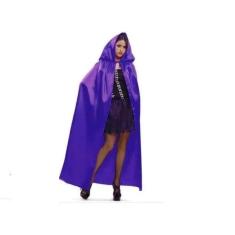Imagem de Capa Com Capuz Roxa Adulto Fantasia Haloween Cosplay