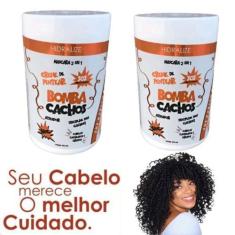 Imagem de Creme De Pentear Sos Bomba Mascara 2 Em 1 - Cachedos E Crespos - 2 Un