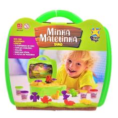Imagem de Brinquedo Minha Maletinha Dino Acessórios Ludicos Forminha Massinha Bancada Divertoys