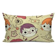 Imagem de Jogo de Lençol Queen Temático Harry Potter 02 Fronhas Estampada e 01 L