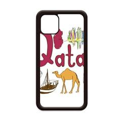 Imagem de Capa Qatar National Symbol Landmark Pattern para iPhone 12 Pro Max para Apple Mini Mobile Case Shell