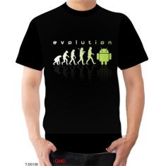 Imagem de Camisa Camiseta Android Evolução Smartphone Celular